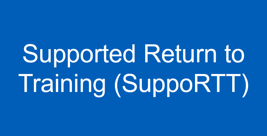 Supported Return to Training SuppoRTT button